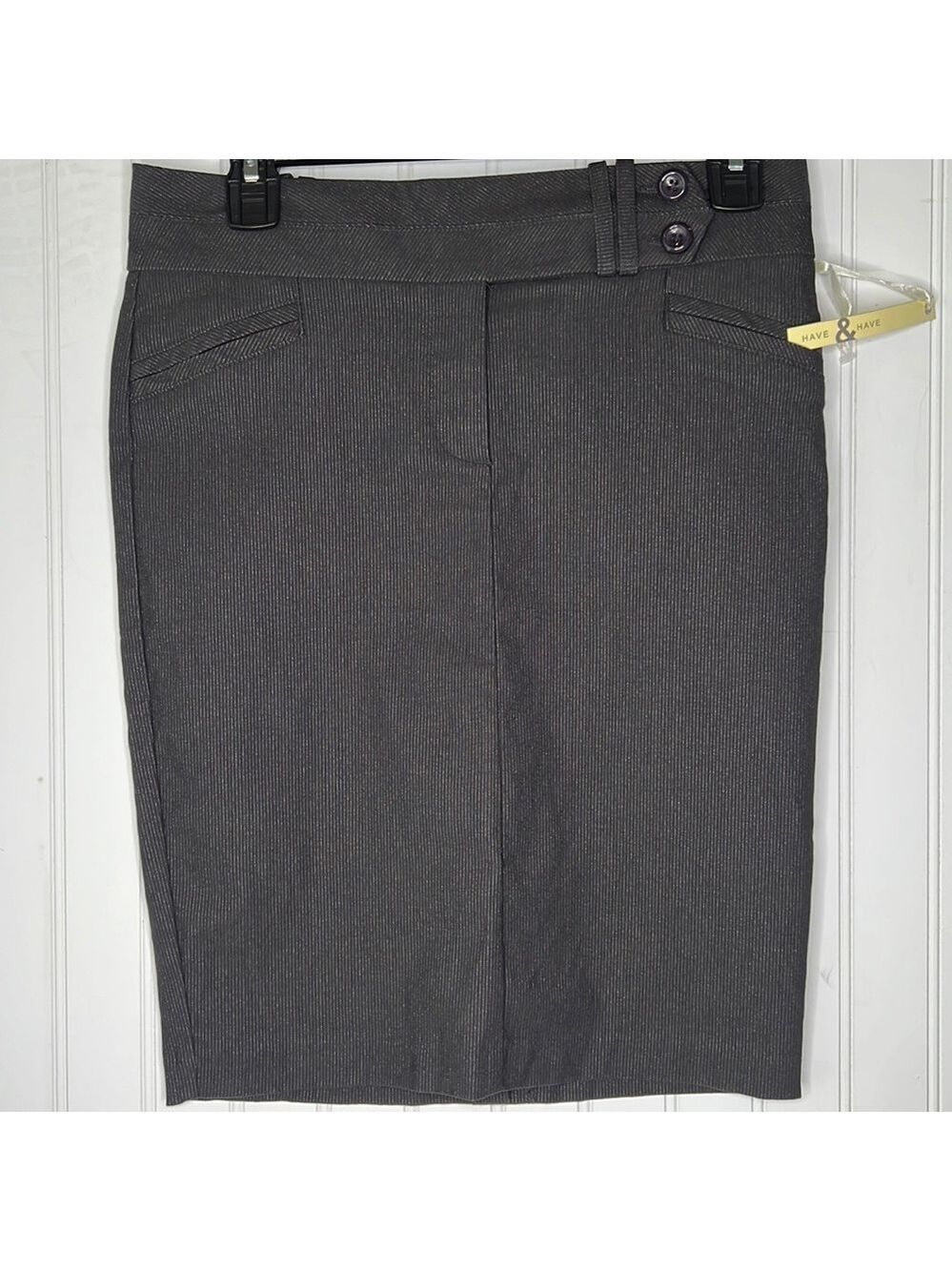 Dark Brown Pencil Skirt Size Medium New